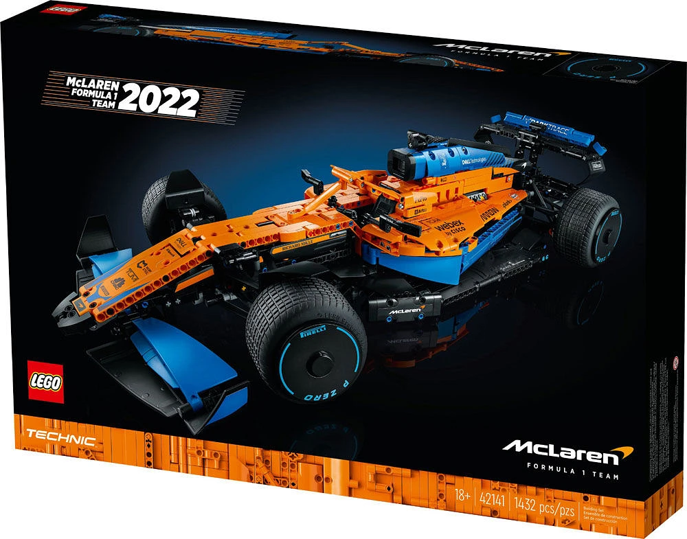 LEGO Technic La voiture de course McLaren Formula 1 42141 Ensemble de construction de modèle (1 432 pièces).