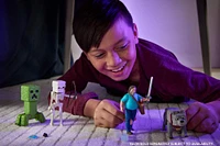 Minecraft Dennis the Wolf Action Figure & Accessories, 3.25-inch Toy Set Inspired by A Minecraft Movie
