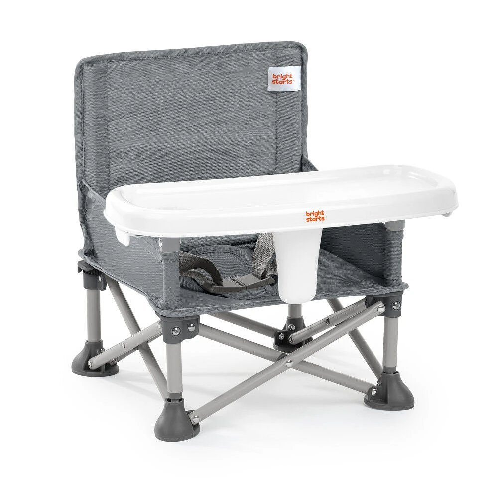 Bright Starts Pop ‘N Sit Portable Booster Seat - Grey