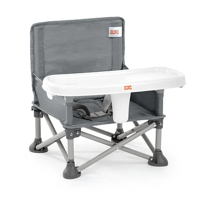 Bright Starts Pop ‘N Sit Portable Booster Seat - Grey