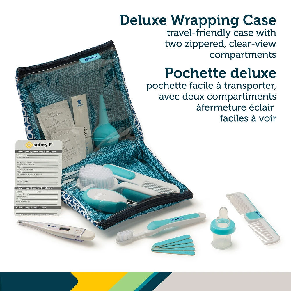 Trousse de toilette et Soins de santé de luxe Safety 1st - Bleu arctique.