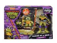 Les Tortues Ninja Mutantes: Mutant Mayhem Making of a Turtle 3Pk Figure Donatello Bundle - R Exclusive