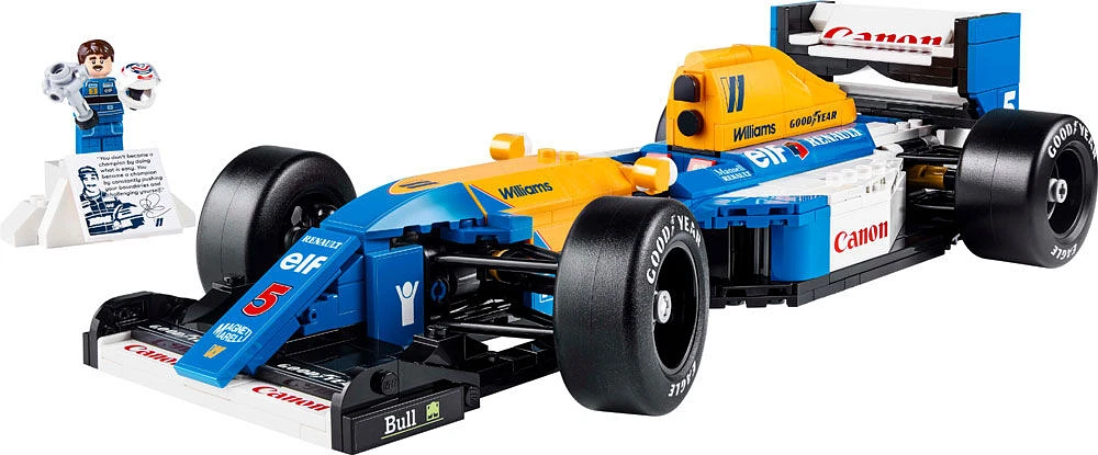 LEGO Icons Williams Racing FW14B et Nigel Mansell, Décoration pour le bureau et la maison, Modèle de voiture 10353