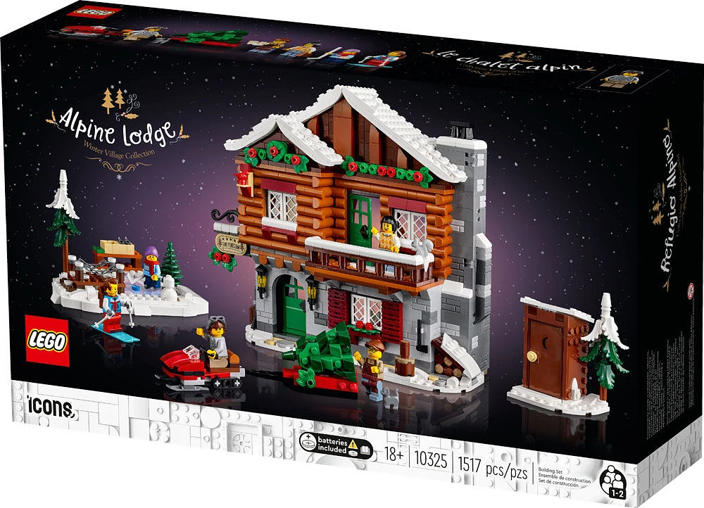 LEGO Icons Le chalet alpin 10325 Ensemble de construction (1 517 pièces)