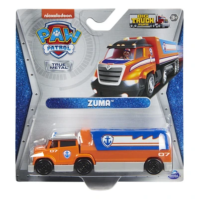 PAW Patrol, True Metal Zuma Collectible Die-Cast Toy Trucks, Big Truck Pups Series 1:55 Scale