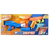 Nerf N Series Gear Up Pack, 3x Blasters, 18 Nerf N1 Darts Compatible Only with Nerf N Series Blasters - R Exclusive