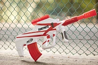 Nerf Fortnite B-AR Motorized Dart Blaster -- Fortnite Converge Wrap, Motorized 10-Dart Blasting, 10-Dart Clip