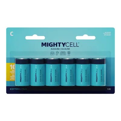 MightyCell Pack C Alkaline Batteries