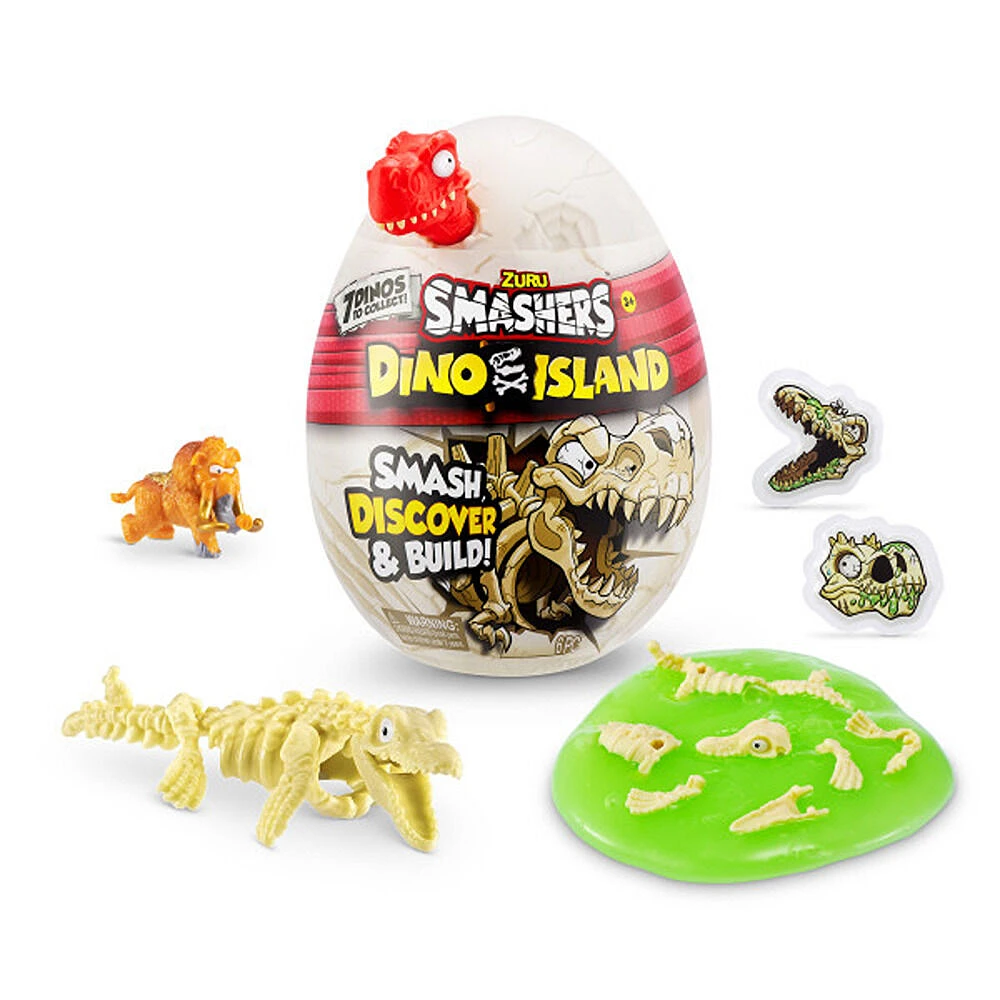 Jouet à collectionner Zuru Smashers Dino Island Nano Egg (les styles peuvent varier)