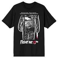 Friday the 13th Movie Poster Noir T-Shirt