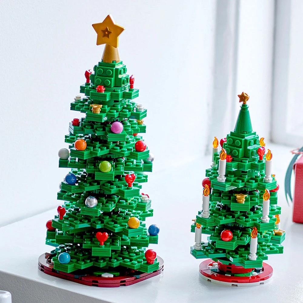 LEGO Christmas Tree Toy Building Set for Kids, Collectible Holiday Decor, 2 Building Options, 40573