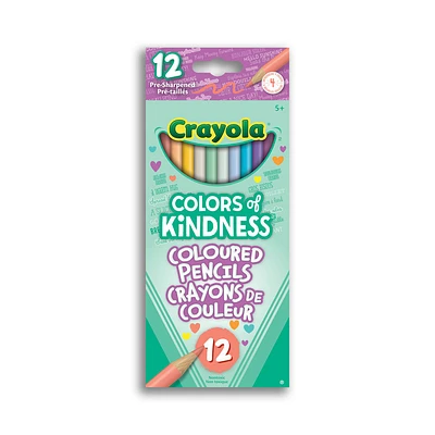 Crayons de couleur Colors of Kindness, boîte de 12