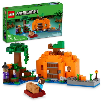 LEGO Minecraft La ferme de citrouilles 21248 ; Ensemble de jeu de construction (257 pièces)