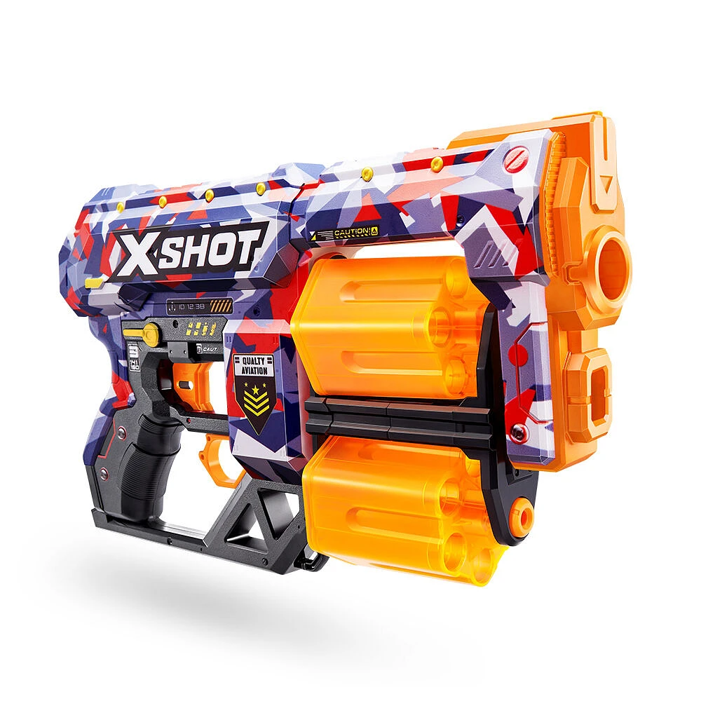 Pistolet à fléchettes X-Shot Skins Dread (12 fléchettes) par ZURU