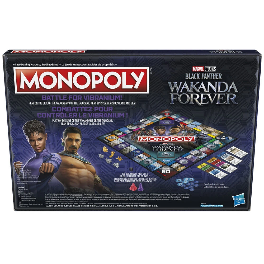 Jeu de plateau Monopoly Édition Black Panther: Wakanda Forever