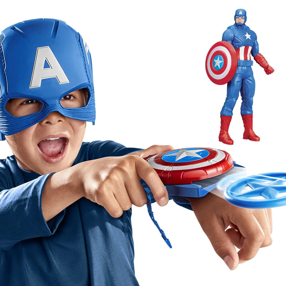 Marvel Avengers Captain America Shield Strike Ultimate Pack Roleplay Toy Set