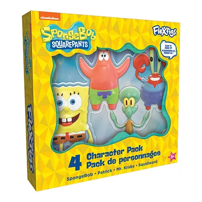 Flexfigs -  Nickeloean Spongebob & Friends 4-Pack (Series 1)