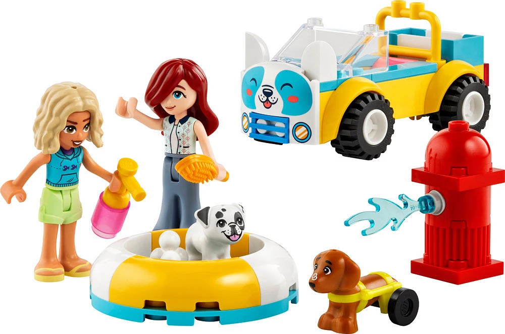 LEGO Friends Dog-Grooming Car, Vehicle Playset, Animal and Nature Pretend-Play Toy for Kids 42635