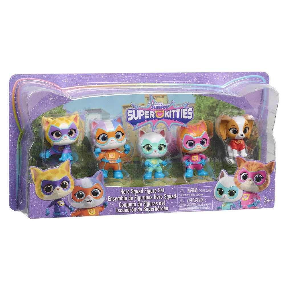 Disney Junior SuperKitties Hero Squad Figure Set