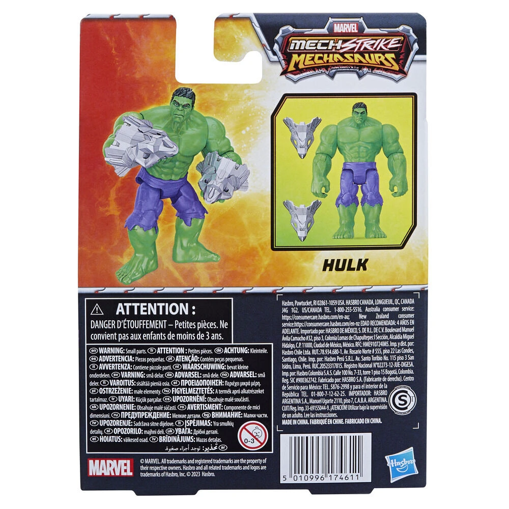 Marvel Mech Strike Mechasaurs figurine Hulk de 11 cm