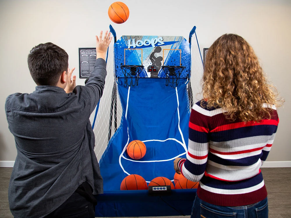 Hoops Dual Basketball Arcade Game with Electronic Digital Scoring