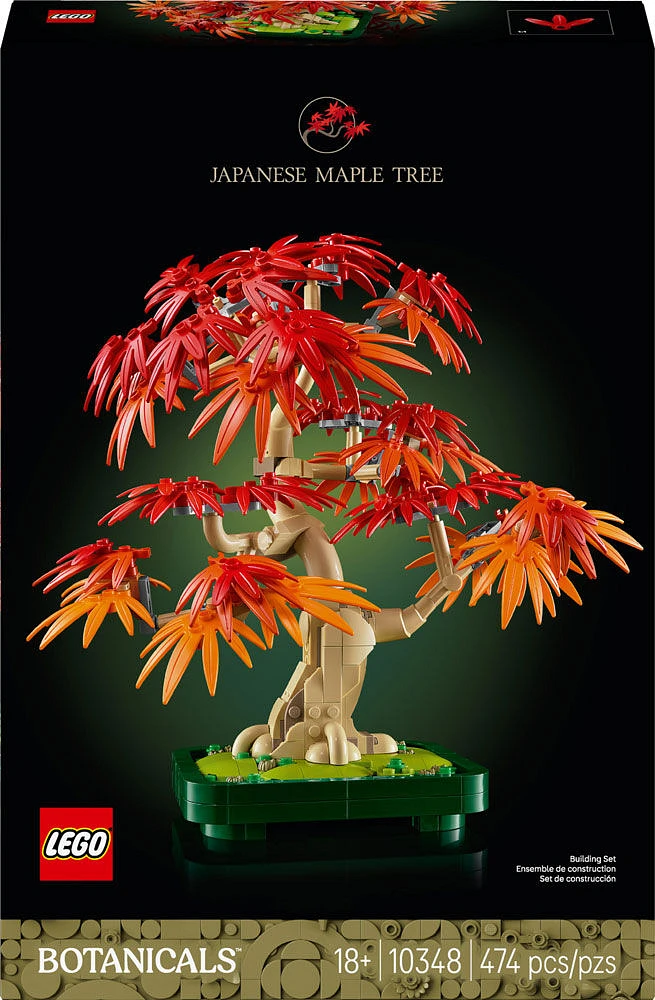 LEGO Botanicals Japanese Red Maple Bonsai Tree - Home Decor DIY Kit for Adults 18+ - 10348