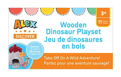 ALEX - Wooden Dinosaur Playset