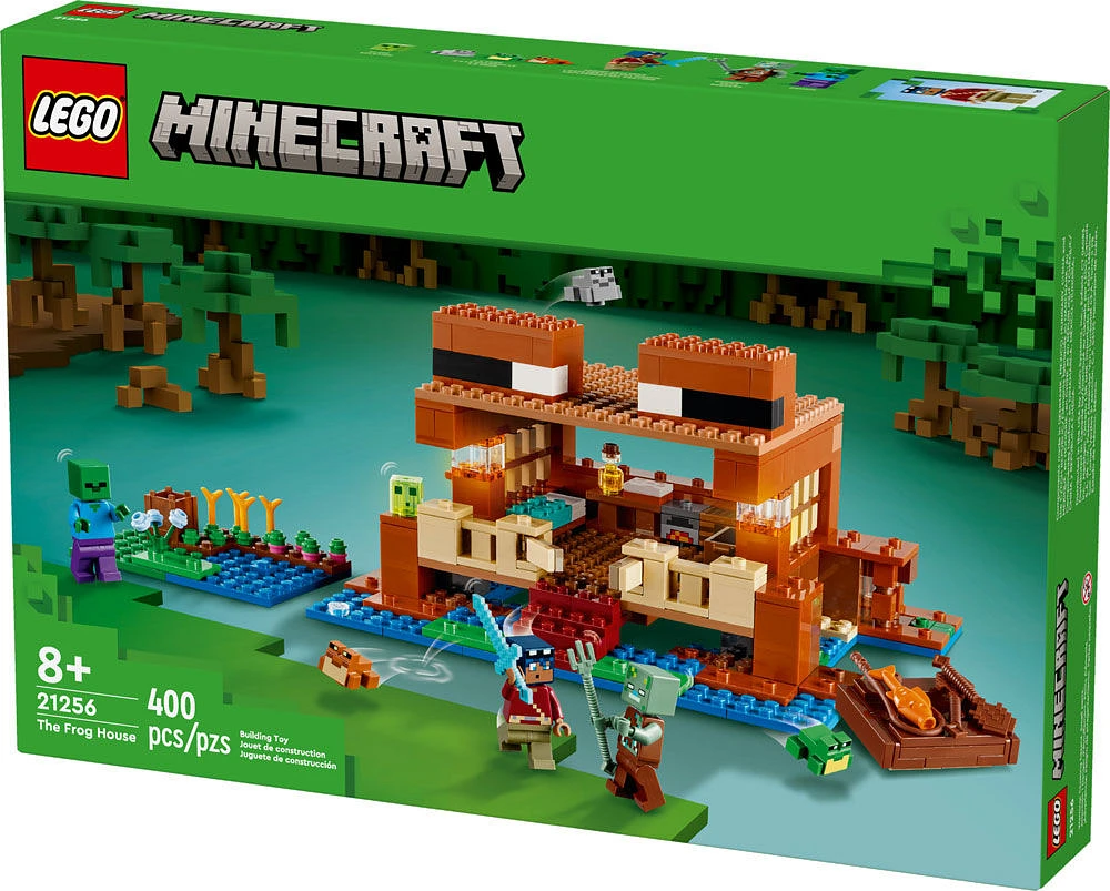 LEGO Minecraft La maison grenouille; jeu de construction maison avec personnage de slime 21256