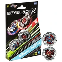 Beyblade X Dual Pack de toupies Tail Viper 5-80O et Sword Dran 3-60F