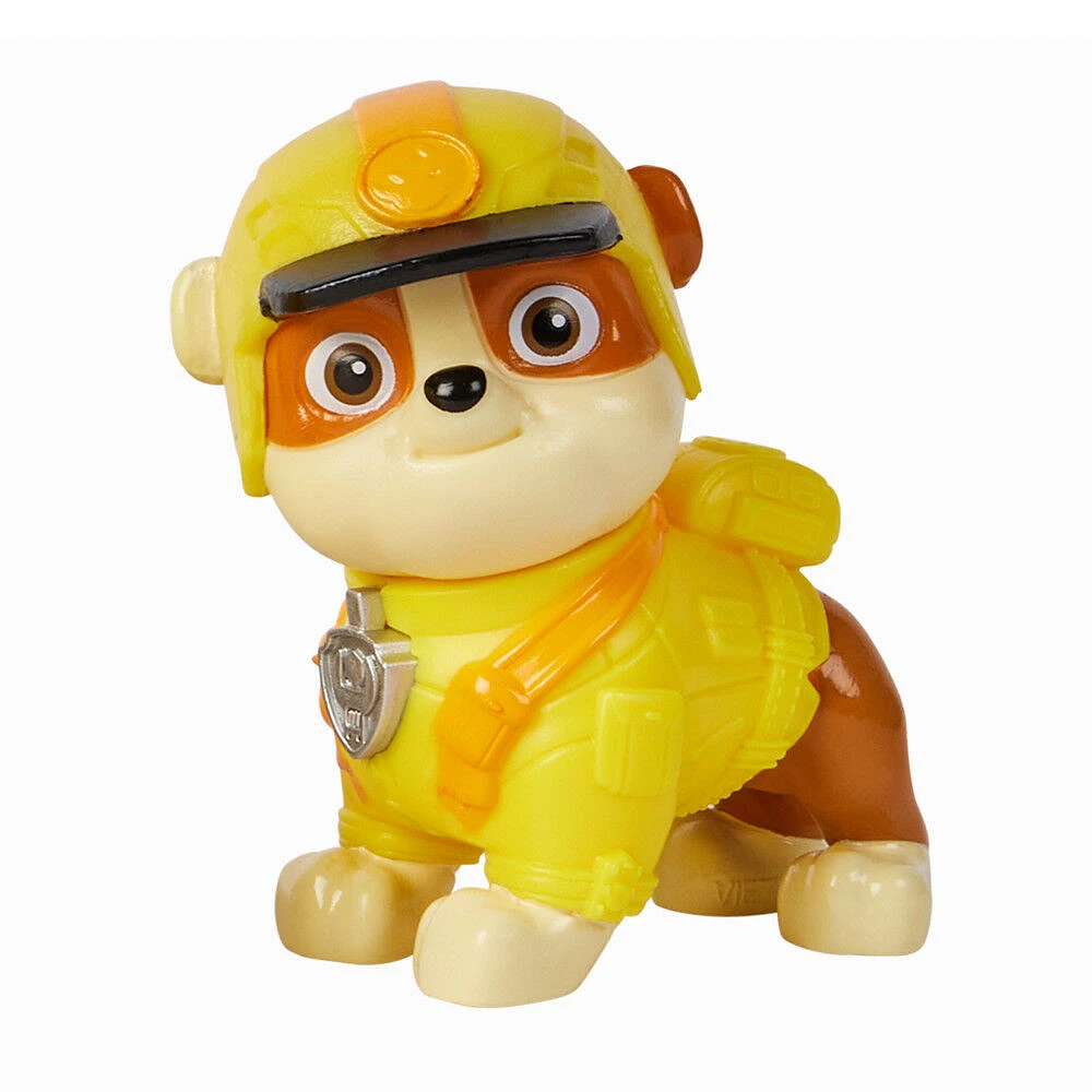 PAW Patrol Jungle Pups, Rubble's Rhino Vehicle, Camion avec figurine articulée à collectionner