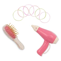 Our Generation Sweet Styles Salon Chair Hair Styling Accessory Set for 18-inch Dolls