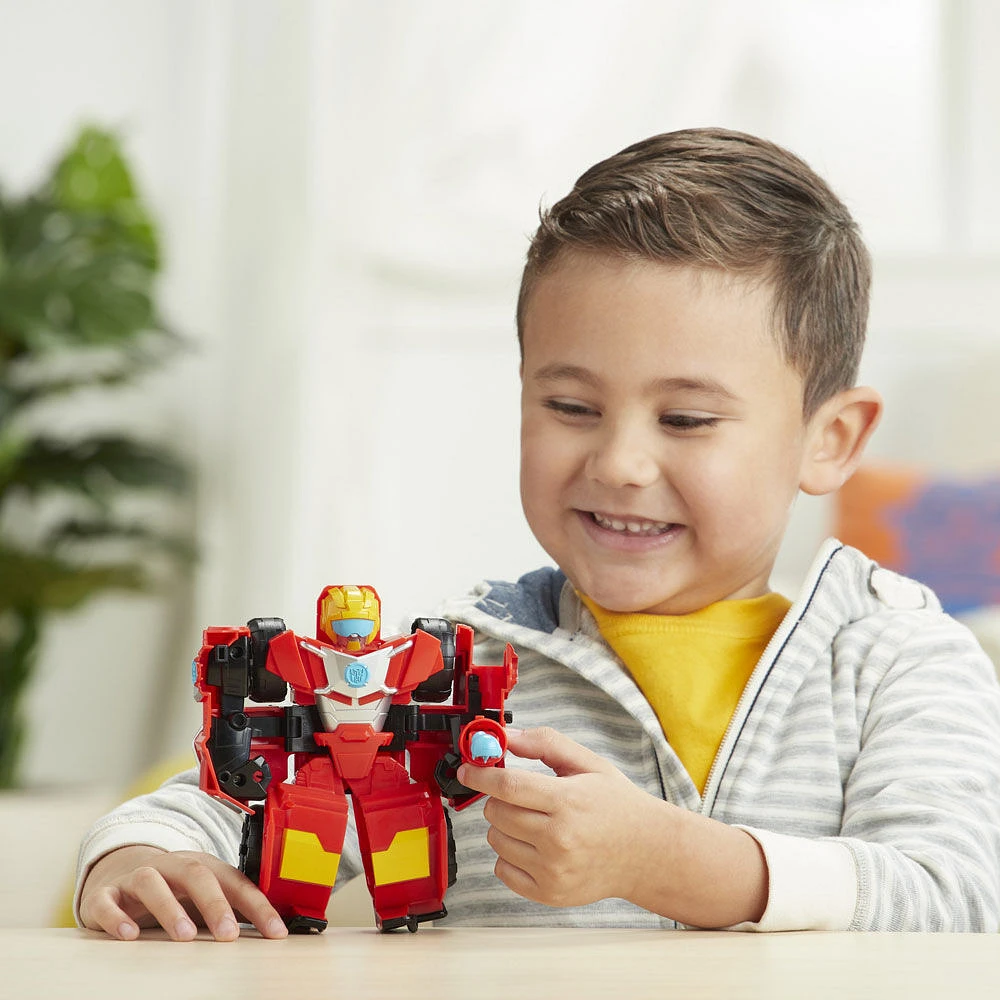 Playskool Heroes - Transformers Rescue Bots Academy Hot Shot Converting Toy Robot, 6-Inch Collectible Action Figure