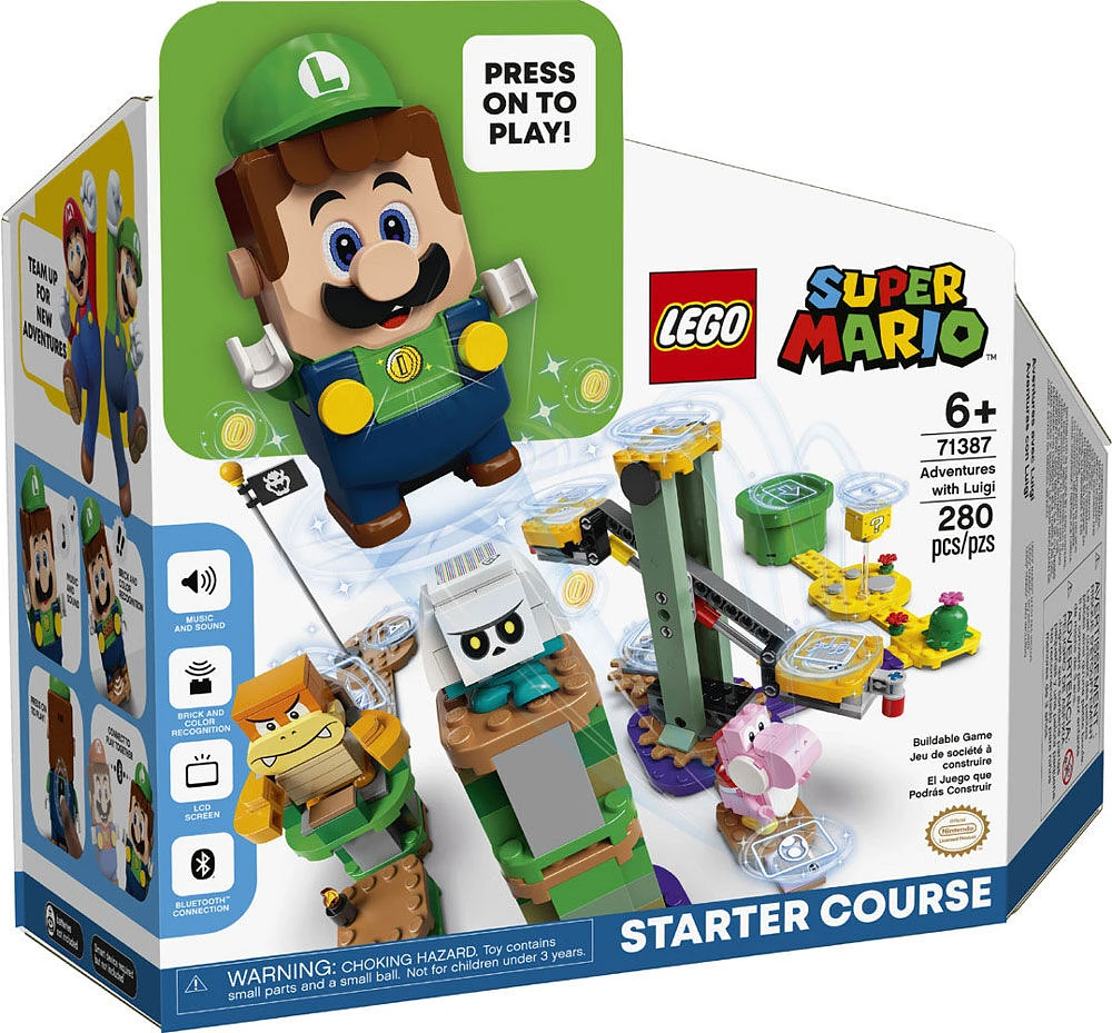 LEGO Super Mario Niveau de départ Aventures avec Luigi 71387 (280 pièces)