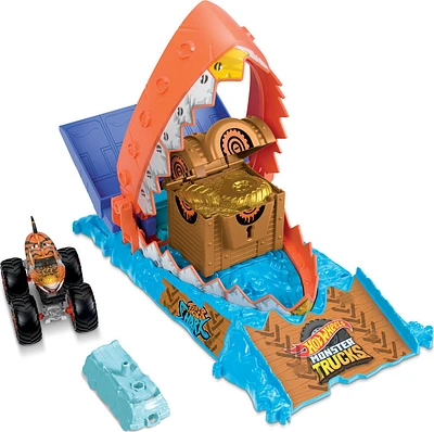 Hot WheelsMonster Trucks Arena Smashers Défi du CroqueTrésorCoffret