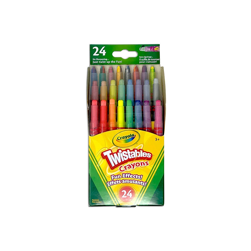 Crayola Twistables Fun Effects Crayons, 24 Count