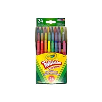 Crayons de cire Twistables effets amusants, 24 ct