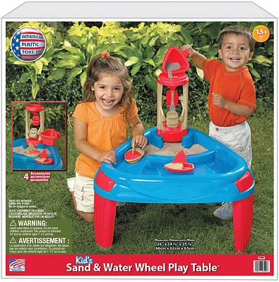 American Plastic Toys - Sand and Water Wheel Play Table