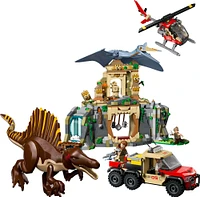 LEGO Jurassic World Mission Aérienne Spinosaure et Quetzalcoatlus, Jouet de Construction de Dinosaures pour Enfants 76976