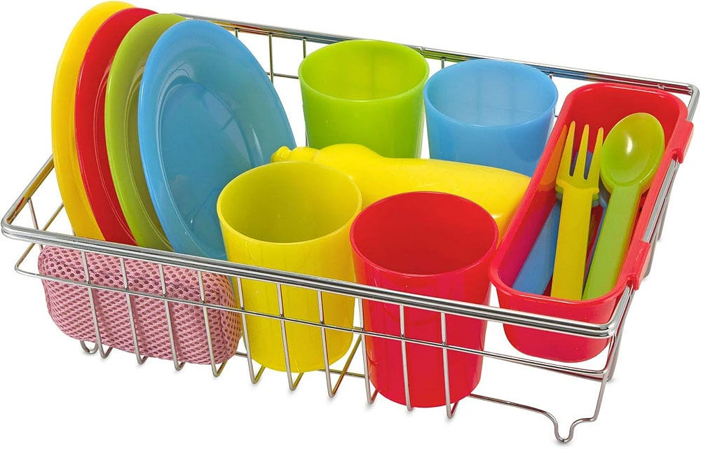 Melissa and Doug - Let's Play House! Wash & Dry Dish Set