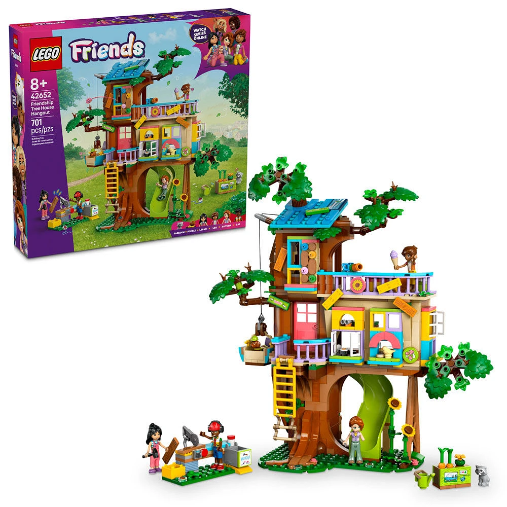 LEGO Friends Friendship Tree House Hangout - Building Toy Playset for Kids with 4 Minidolls - 42652