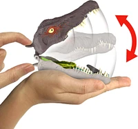 Jurassic World Rebirth Micro Adventure Playset Spinosaurus Head, Interactive Features & Figures