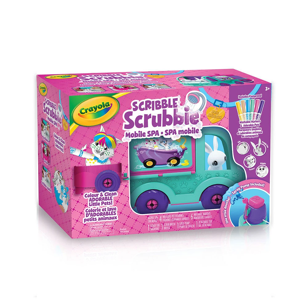 Crayola Scribble Scrubbie Pets Mobile Spa Playset