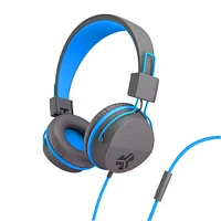 JLab Audio JBuddies Studio Over Ear Écouteurs Pliant Enfants Bleu/Gris