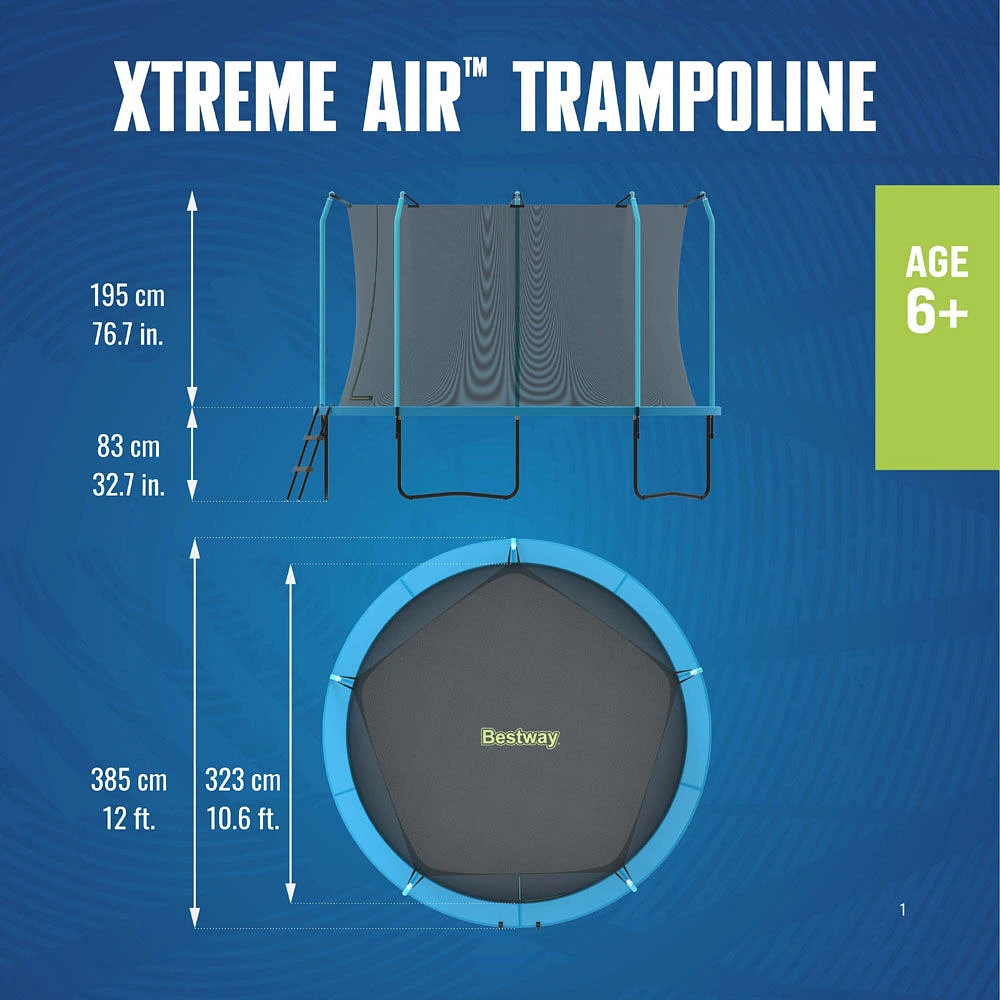 Trampoline extérieur pour enfants Xtreme Air 3,66 m