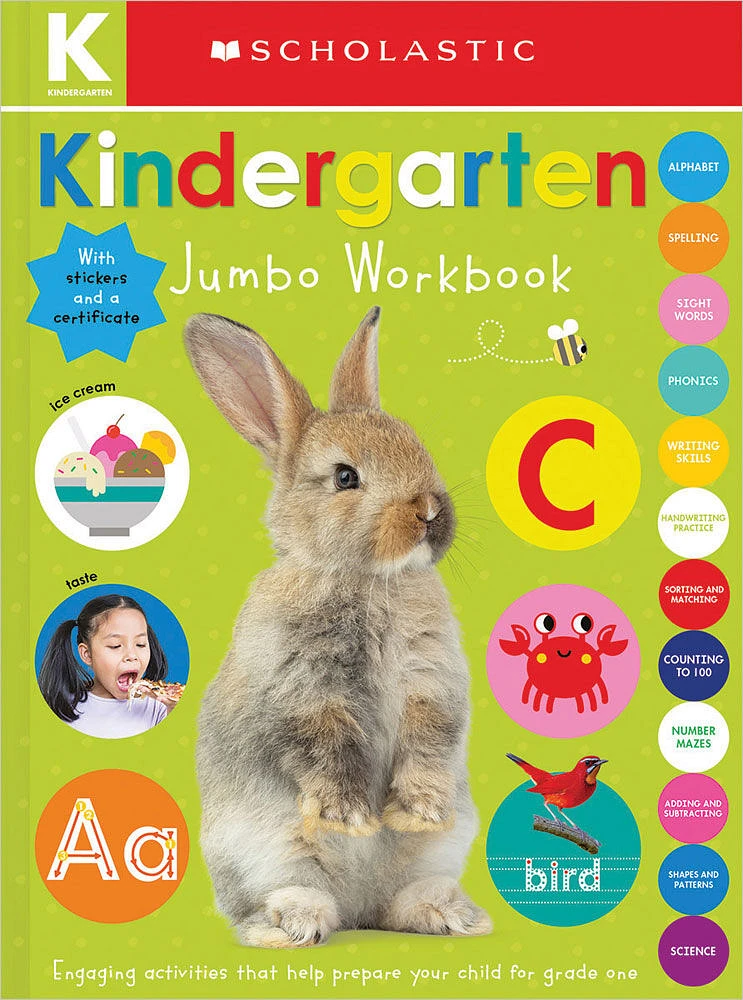 Kindergarten Jumbo Workbook: Scholastic Early Learners (Jumbo Workbook) - Édition anglaise