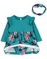 Carter's Two Piece Floral Bodysuit Dress Set