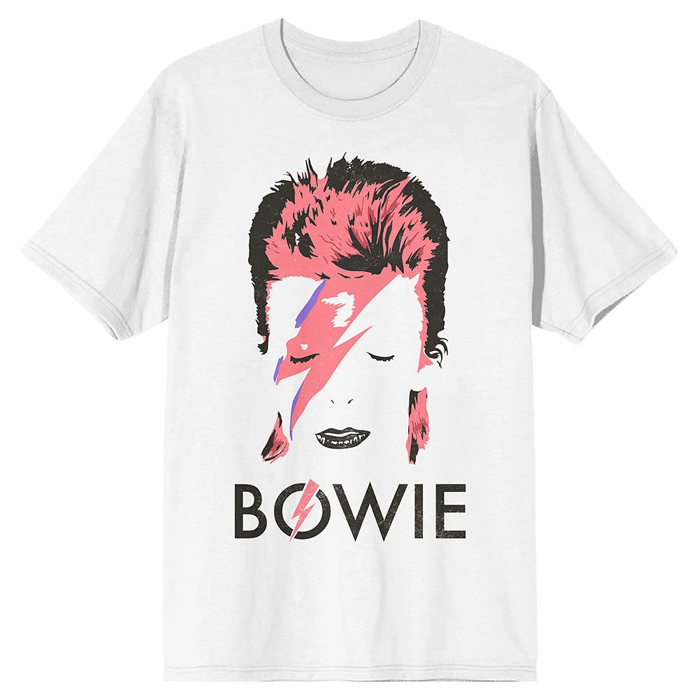 David Bowie Portrait Blanc T-Shirt