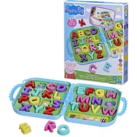 Peppa Pig Peppa's Alphabet Case, Alphabet Puzzles, Preschool Toys - English Edition