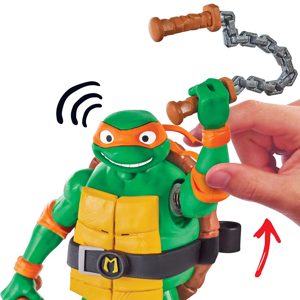 Les Tortues Ninja Mutantes: Mutant Mayhem Figurine Michelangelo Deluxe Ninja Shouts