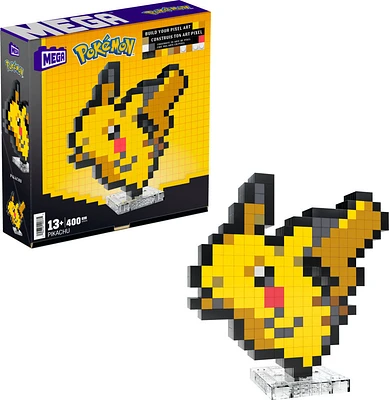 MEGA Pokémon Pikachu Building Toy Kit (400 Pieces) Retro Set for Collectors